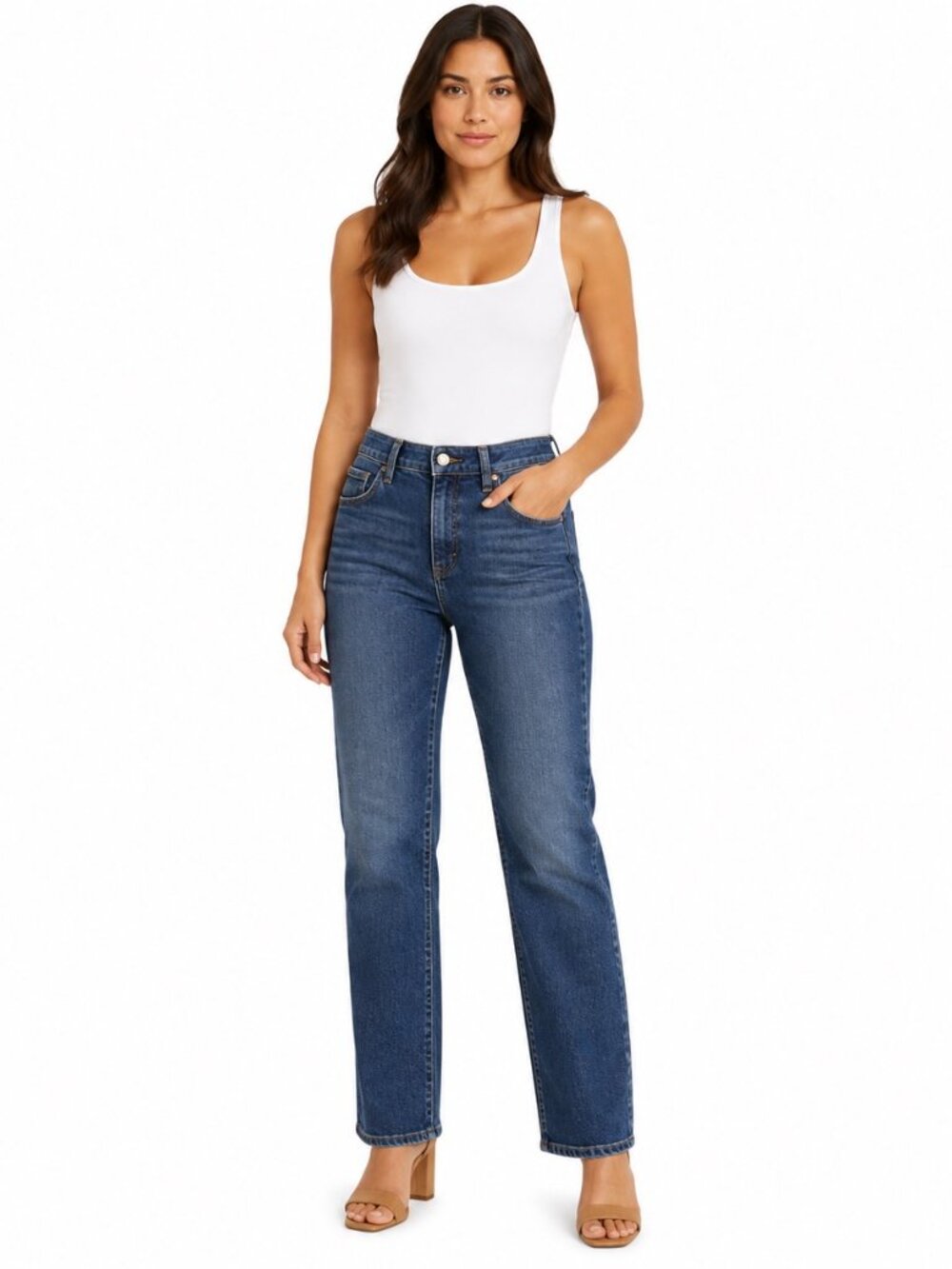 Banana Republic Women’s Jeans 14/32 Straight Leg Blue Denim 32” Inseam